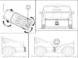 Protector parachoques + anti deslizante maletero coche