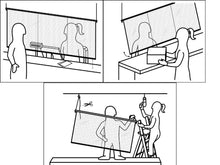 Charger l'image dans la galerie, Ecran de protection en méthacrylate pointillé discrétion