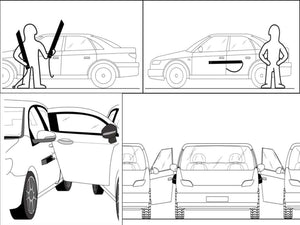 X2 Plus Protezioni per portiera dell'auto